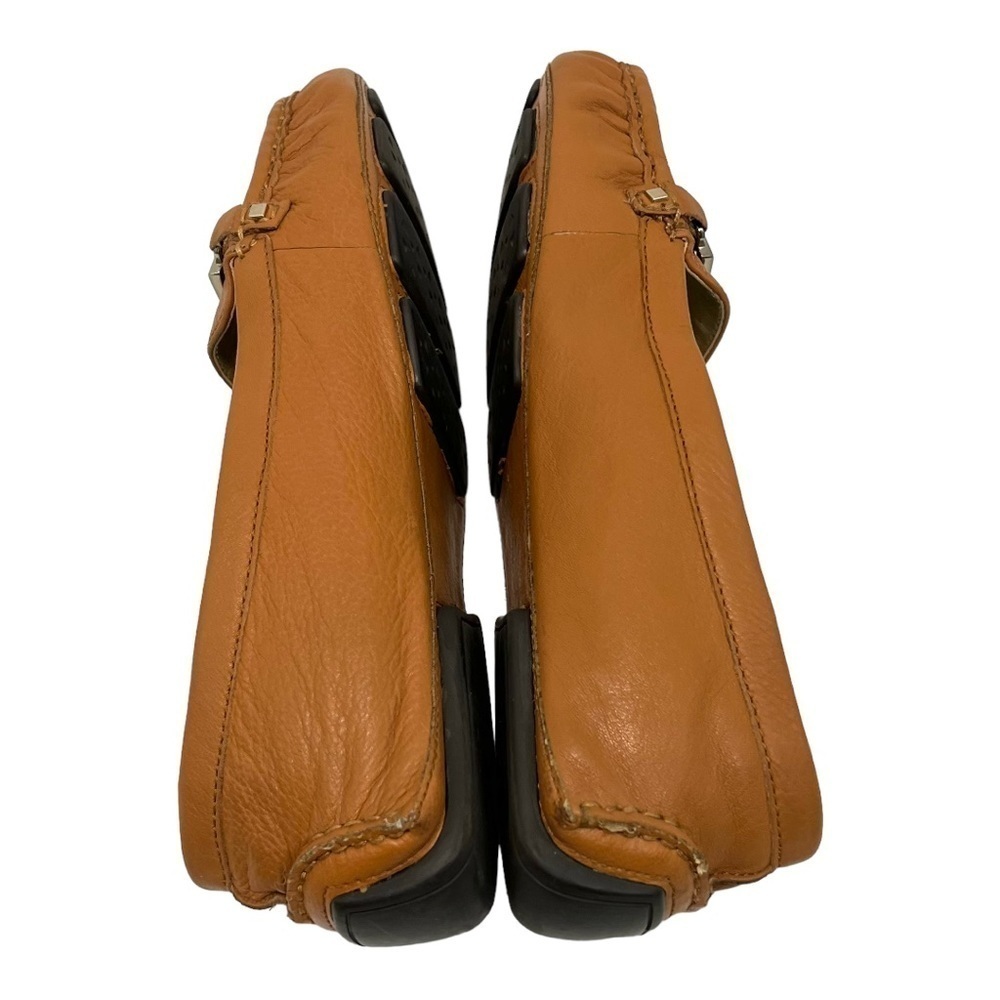 Adrienne Vittadini Camel Leather Comfort Driving Loafers Women’s 9 - Picture 9 of 14